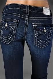 True Religion jeans butt view