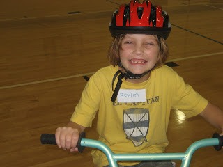 learning to ride a bike