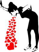Banksy vomiting love